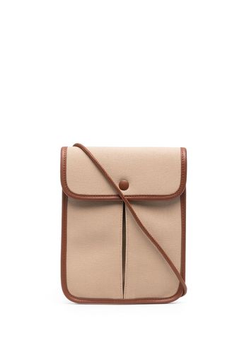 Hereu leather-trim crossbody bag - Toni neutri