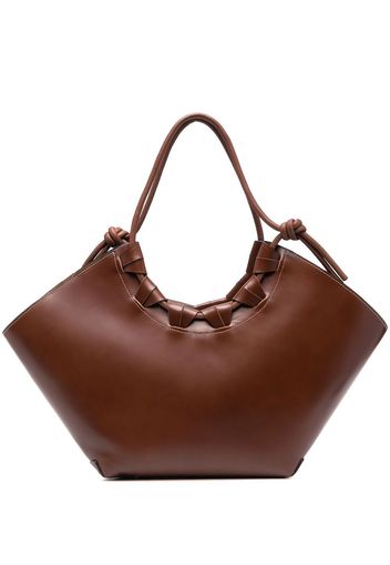 Hereu Cordell matte basket bag - Marrone