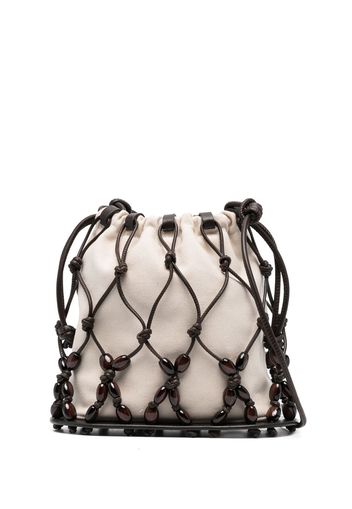 Hereu Bonera bead-embellished crossbody bag - Toni neutri