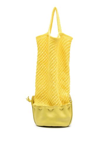 Hereu Fruita packable knitted net bag - Giallo