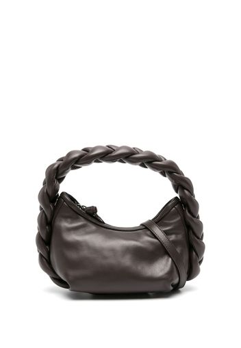 Hereu mini Espiga leather crossbody bag - Marrone