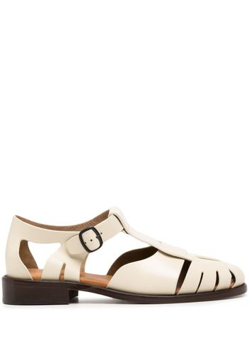 Hereu Pesca cut-out leather sandals - Toni neutri