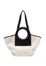 Hereu small Cala canvas tote bag - Toni neutri