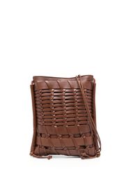 Hereu Trena interwoven leather bag - Marrone