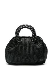 Hereu trapeze raffia tote bag - Nero
