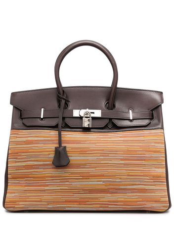 Hermès Borsa tote Birkin 35 Vibrato in pelle di vitello e capra Pre-owned 2003 - Marrone