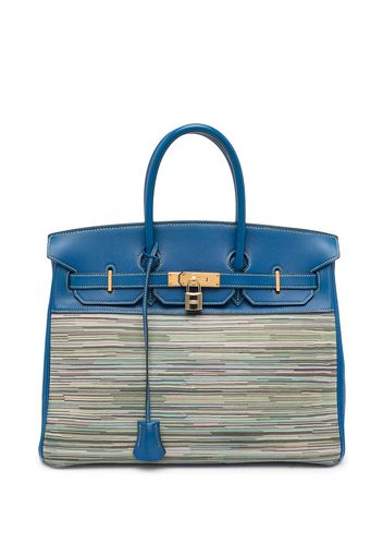 Hermès Borsa tote Birkin 35 Vibrato in pelle di vitello e capra Pre-owned 2002 - Nero