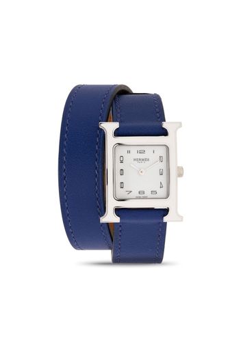 Hermès Orologio Heure H Double Tour 30mm Pre-owned 2017 - Blu