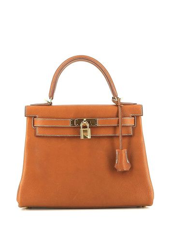 Hermès 2021 pre-owned Kelly 28 handbag - Marrone