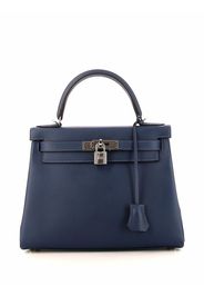 Hermès Borsa tote Kelly 28 2way Pre-owned - Blu