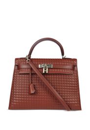 Hermès Borsa a mano Waffle Kelly 32 Sellier two-way Pre-owned 2003 - Rosso