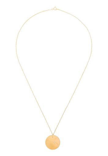 gold-plated Aries Constellation pendant necklace