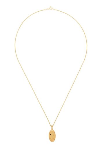 Moon Tarot gold-plated sterling silver necklace