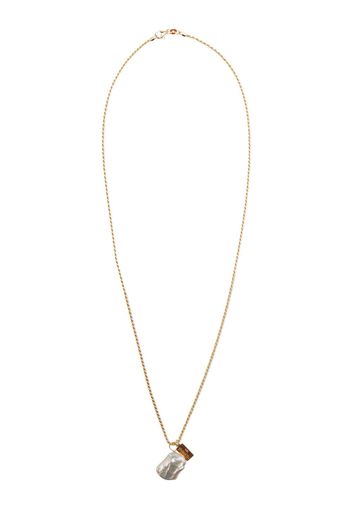 Hermina Athens Galini pearl pendant necklace - Oro