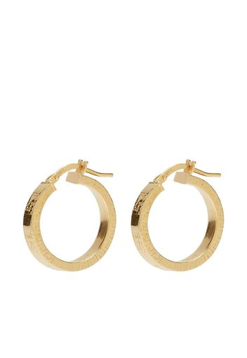 Hermina Athens engraved hoop earrings - Oro