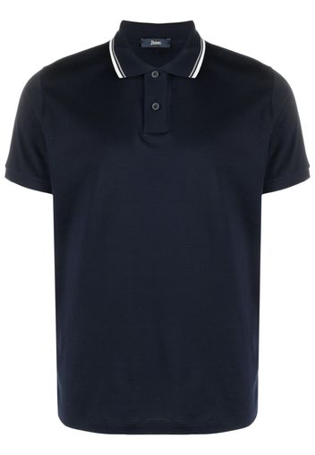 Herno Polo con dettaglio a contrasto - Blu