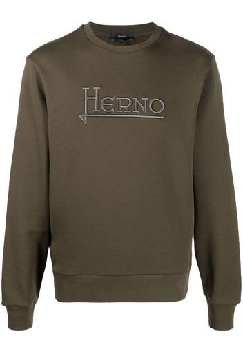 Herno Felpa con ricamo - Verde