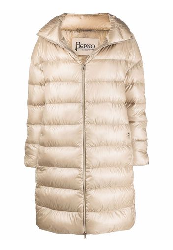 Herno down-feather mid-length coat - Toni neutri