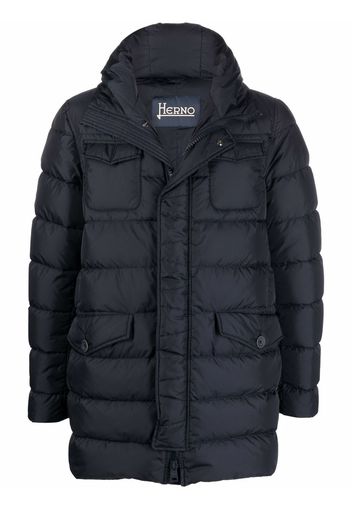 Herno quilted down padded coat - Blu