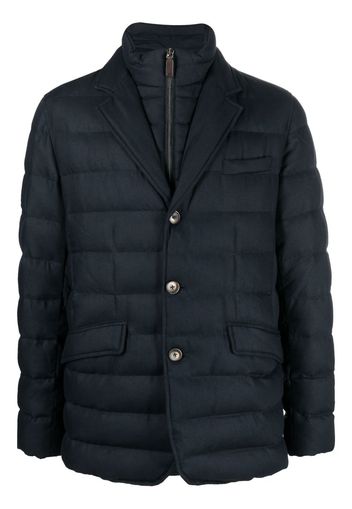 Herno layered-design padded jacket - Blu