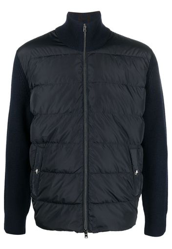 Herno ribbed panelled down jacket - Blu