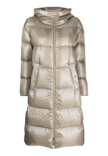 Herno quilted padded zipped coat - Grigio