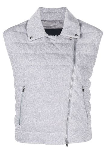 Herno quilted zip-up down gilet - Grigio