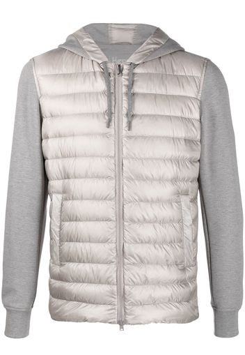 Herno contrasting-sleeves padded jacket - Grigio