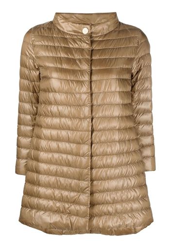 Herno button-up padded jacket - Marrone