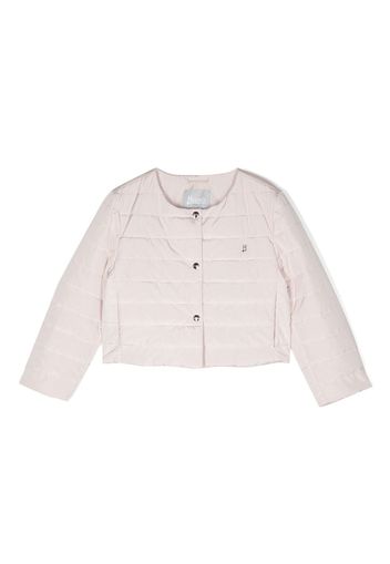 Herno Kids front press-stud fastening jacket - Rosa