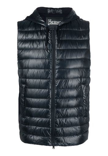 Herno padded hooded gilet - Blu