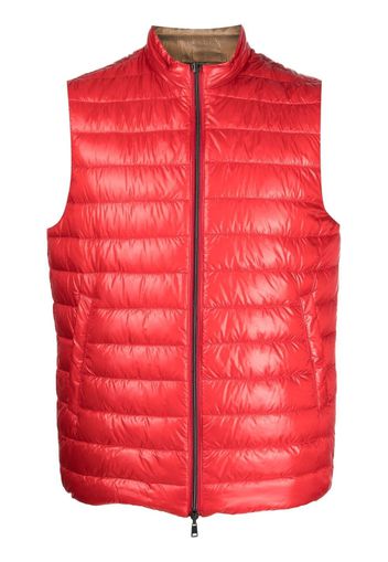 Herno reversible two-tone waistcoat - Rosso