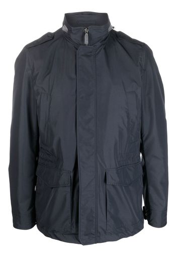 Herno concealed-hood jacket - Blu