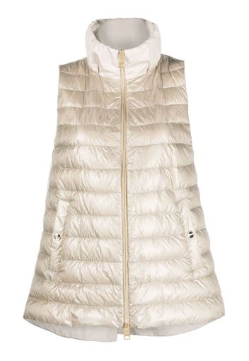 Herno padded zip-up gilet - Toni neutri