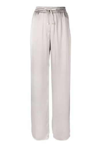 Herno shiny high-waist palazzo pants - Toni neutri