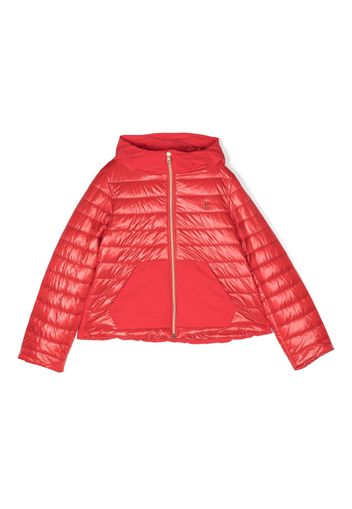 Herno Kids hooded puffer jacket - Rosso