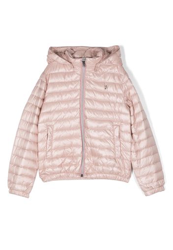 Herno Kids embossed-logo padded jacket - Rosa