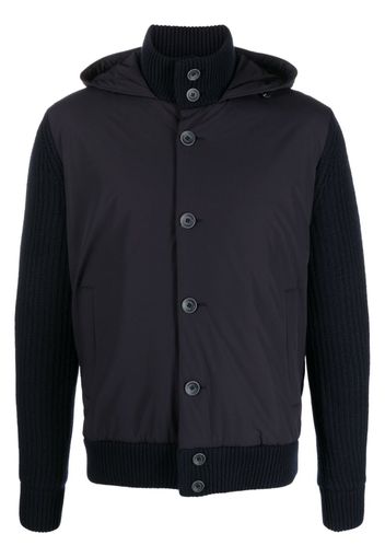 Herno Resort hooded wool jacket - Blu