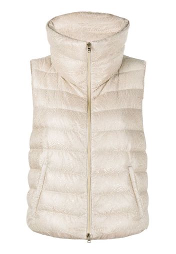 Herno New Lace down gilet - Toni neutri