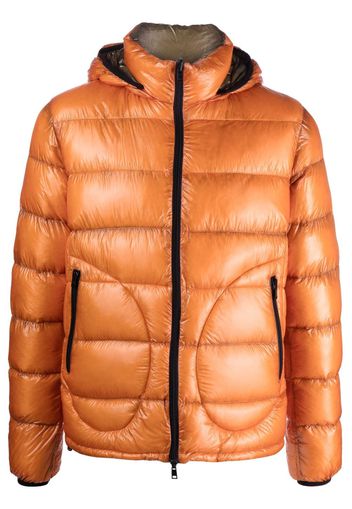 Herno goose-down reversible hooded jacket - Arancione