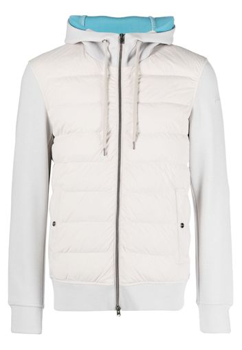 Herno zip-up hooded down jacket - Grigio