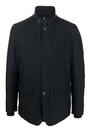 Herno high-neck padded shirt jacket - Blu