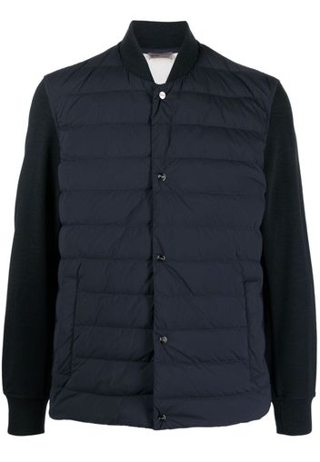 Herno contrasting-sleeves padded jacket - Blu