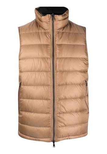 Herno zipped-up padded vest - Toni neutri