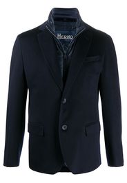 padded-detail single-breasted blazer