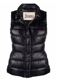 Herno padded zip-up gilet - Nero