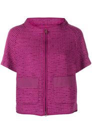 Herno short-sleeve tweed jacket - Viola