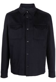 Herno virgin-wool shirt jacket - Blu