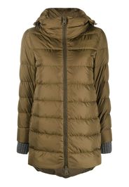 Herno hooded feather-down coat - Verde