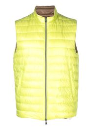 Herno quilted reversible down gilet - Giallo